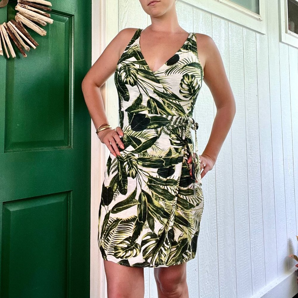 H&M Tropical Wrap Dress